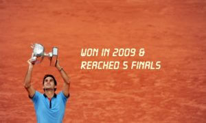 Jun 7, 2009; Paris, FRANCE; Roger Federer (SUI) hoists the championship trophy following his match against Robin Soderling (SWE) in the finals of the 2009 French Open at Roland Garros. Federer won 6-1, 7-6 (6), 6-4. Mandatory Credit: Martin/Presse Sports via US PRESSWIRE ORIG FILE ID: 20090607_jla_ao5_361.jpg